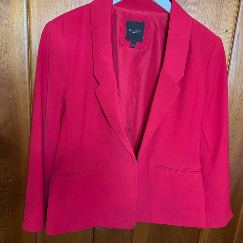 The Limited Bright Red Tailored Blazer